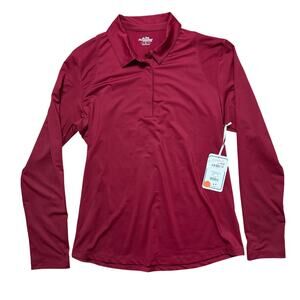 NWT Lady Pinseeker Long Sleeve Performance Golf Polo Size XL